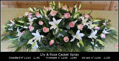 Lily & Rose Casket Spray