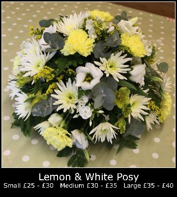 Lemon & White Posy