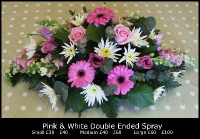 Pink & White Double Ended Spray