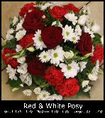 Red & White Posy