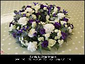 Purple & White Wreath