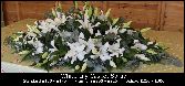 White Lily Casket Spray