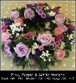 Pink, Purple & White Wreath