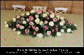 Pink & White Rose Casket Spray